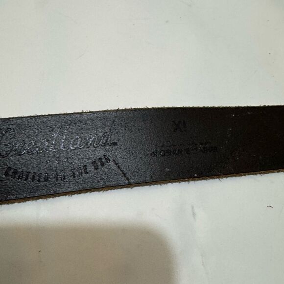 Vintage Greatland  mens genuine belt brown size XL - Picture 6 of 9
